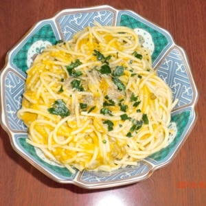 リメイク☆ハヤシライスソースのなめらかパスタ